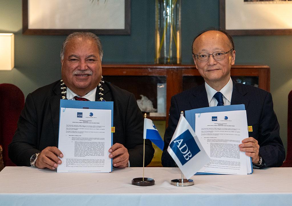 ADB and Pacific Islands Forum sign landmark partnership agreement